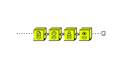 Pixel chain illustrating validated public token data