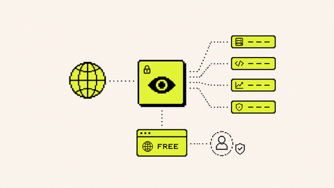 Pixel-art diagram of validated read-only API responses